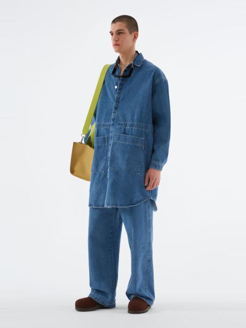 SUNNEI WASHED DENIM LONG OVER SHIRT