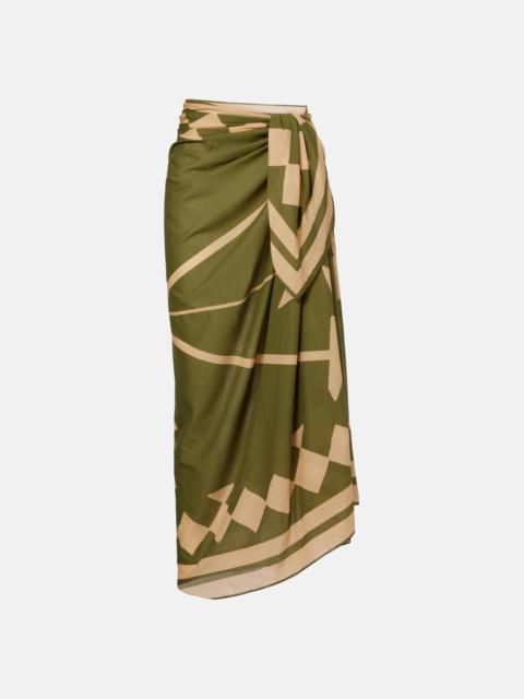 Johanna Ortiz Cotton printed beach cover-up