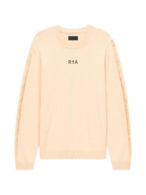 RTA Ethan cross-embroidered sweater