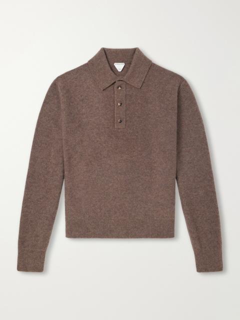 Bottega Veneta Brushed Wool and Cashmere-Blend Polo Sweater
