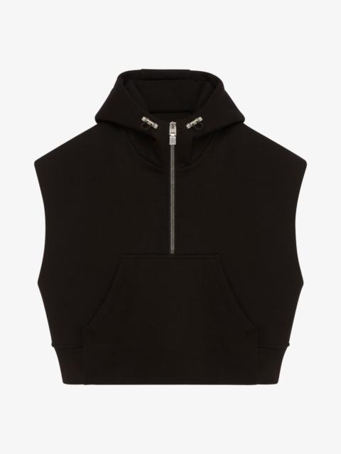 Givenchy SLEEVELESS HOODIE WITH METALLIC DETAILS