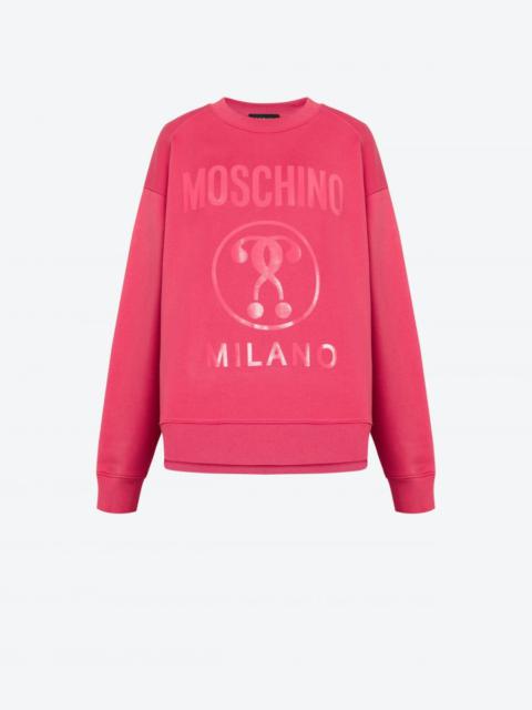 Moschino DOUBLE QUESTION MARK ORGANIC COTTON SWEATSHIRT