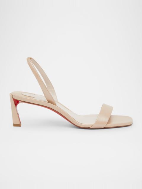 Christian Louboutin Condora Leather Red Sole Slingback Sandals