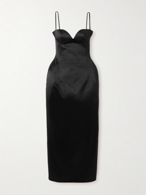 MAGDA BUTRYM Satin Midi Dress