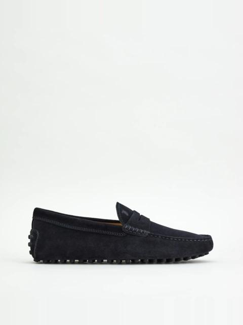 Tod's GOMMINO DRIVING SHOES IN SUEDE - BLACK