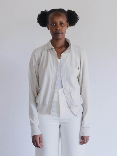 BASERANGE Tier Polo Cardigan
                  - Organic Cotton Knit