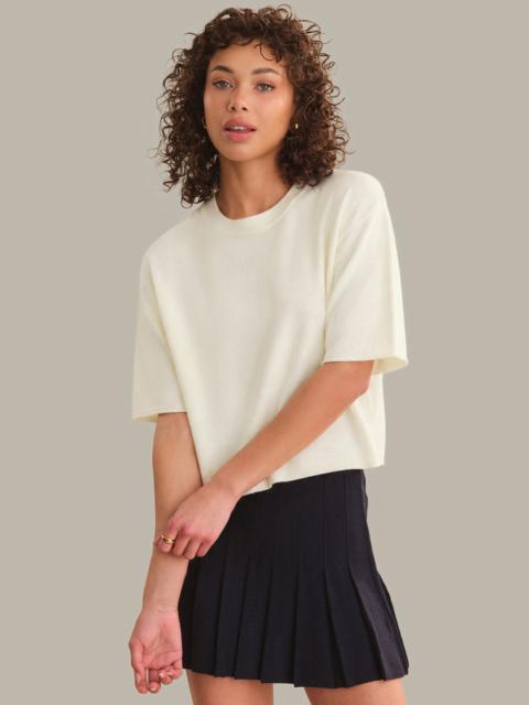 525 america Colette Solid Crew Neck Boxy Tee
