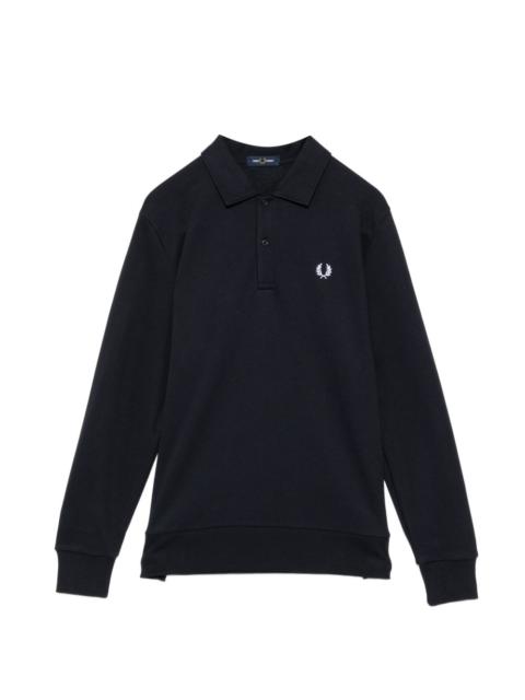 Fred Perry panel collared sweatshirt