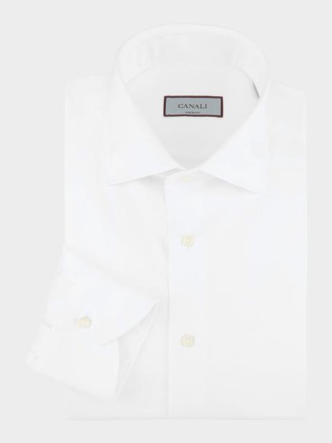Canali Men's Textured Wool Modern-Fit Dress Shirt