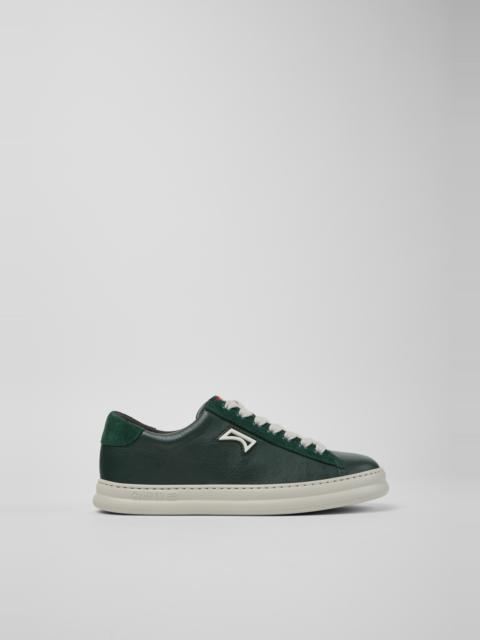 CAMPERLAB Green Leather and Nubuck Sneakers for Women.