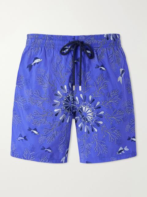 Vilebrequin Mistral Embroidered Straight-Leg Swim Shorts