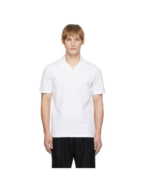 HUGO White Bowling Polo