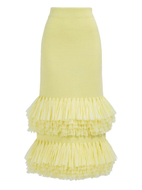 Aje. Agave Midi Skirt