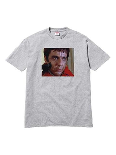 Supreme FW17 Scarface Shower Heather Grey Tee SS18-0218