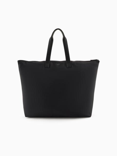EMPORIO ARMANI ASV LARGE RECYCLED-NYLON SHOPPER BAG