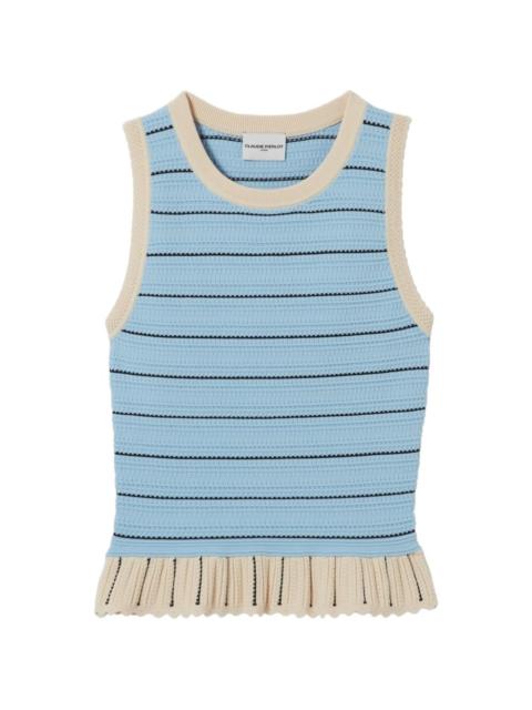 Claudie Pierlot striped peplum tank top