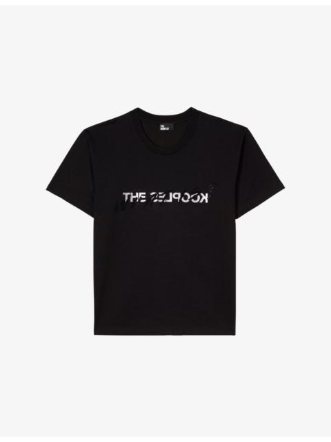 The Kooples Logo text-print cotton T-shirt
