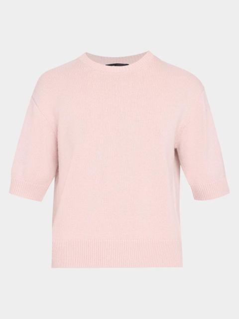 Theory Cashmere Cropped Short-Sleeve T-Shirt
