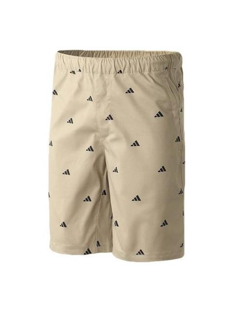 adidas adidas M Short Gen Aop Logo Printing Sports Shorts Brown GJ5105