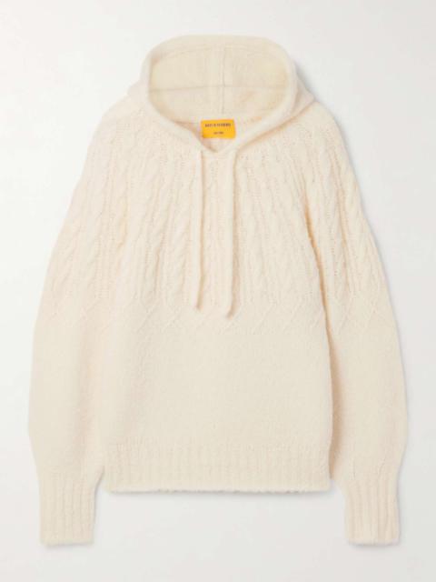 GUEST IN RESIDENCE Cloud cable-knit wool-blend hoodie