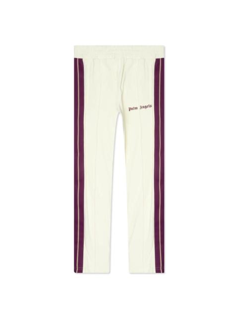 side-stripe corduroy track pants