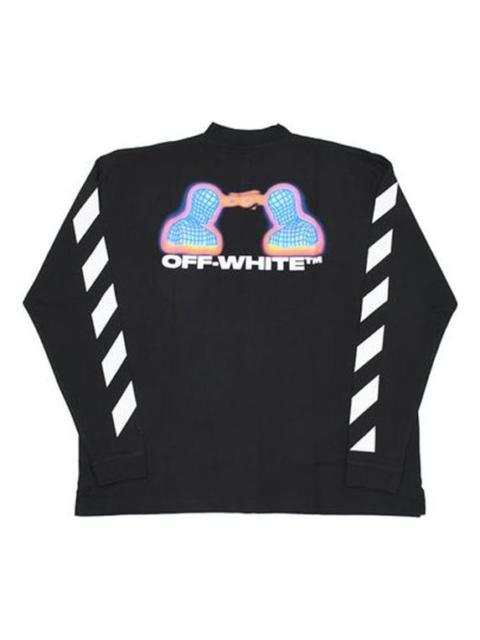 Off-White Off-White Diagonal Striped Cotton LongSleeve OMAB032E191850061088