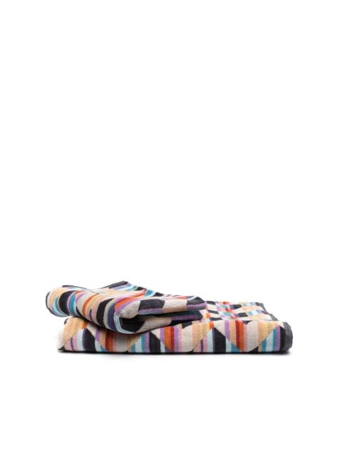 Missoni Brody zigzag pattern bath towel