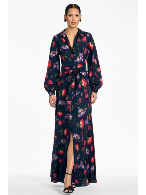 SACHIN & BABI PRISCILLA GOWN - MIDNIGHT JARDIN