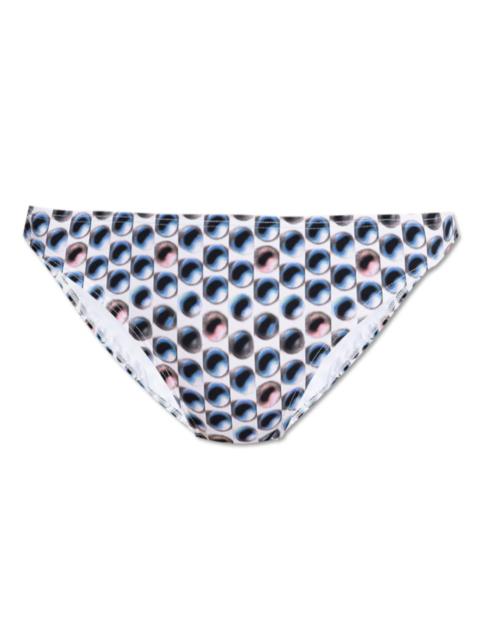 TORY BURCH eye-print bikini bottoms