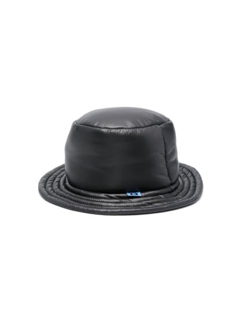 logo-patch padded bucket hat