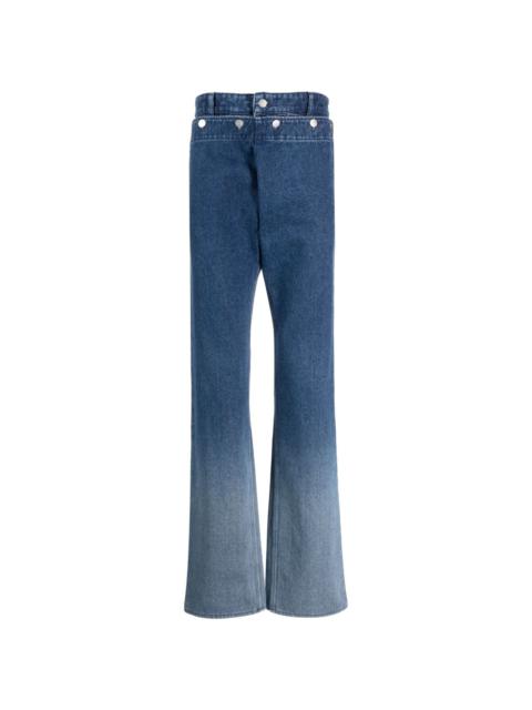 BOTTER double-waistband straight-leg jeans