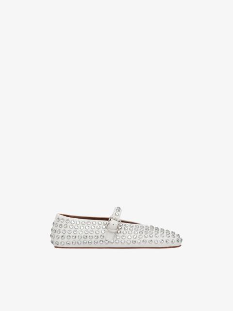 Alaïa STRASS LAMBSKIN BALLET FLATS