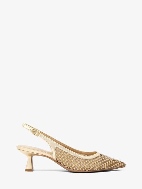 MICHAEL KORS Amali Embellished Mesh Pump