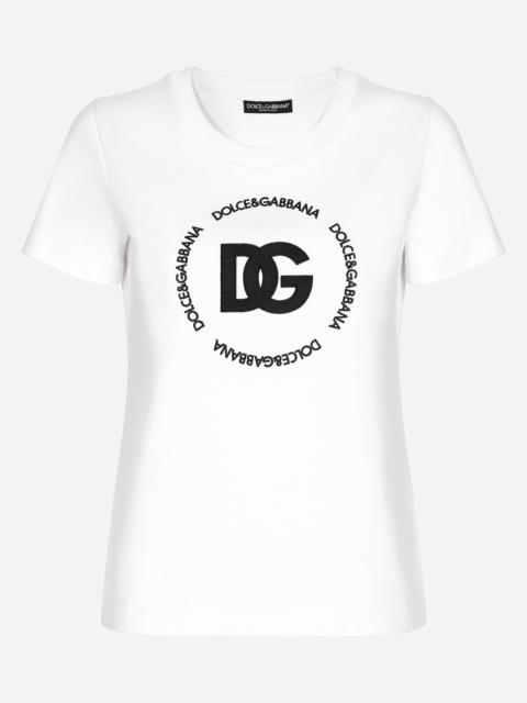 Jersey T-shirt with DG logo