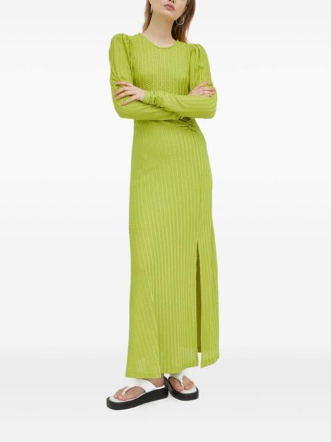 GESTUZ Ruched long-sleeve dress