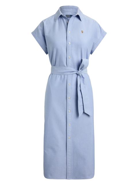 Polo Ralph Lauren Women's Tie-Waist Cotton Oxford Shirtdress - Blue