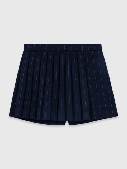 maje Tailored shorts with lurex