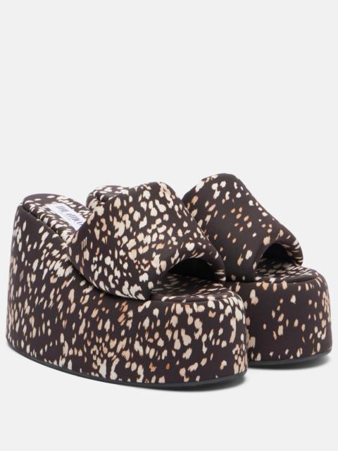 THE ATTICO Mochi leopard-print platform sandals