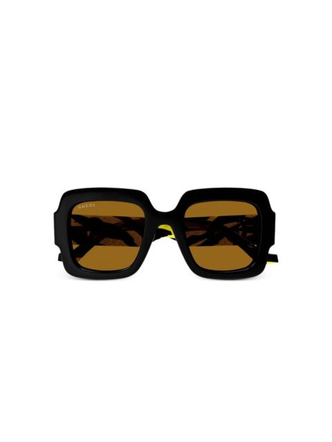 GUCCI square-frame "Black" sunglasses