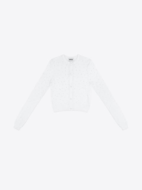 AREA GIRLY RIB KNIT CARDIGAN