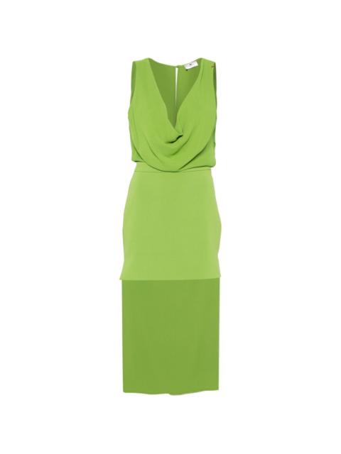 ELISABETTA FRANCHI sleeveless asymmetric dress