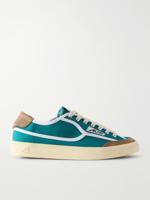 AUTRY Windscape Low Suede-trimmed Canvas Sneakers