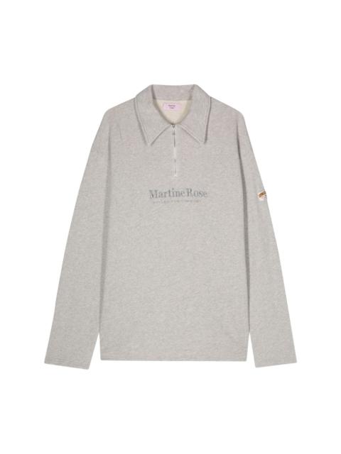 Martine Rose logo-embroidered cotton polo shirt