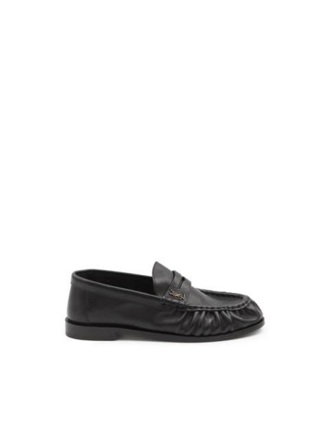 SAINT LAURENT logo-plaque loafers