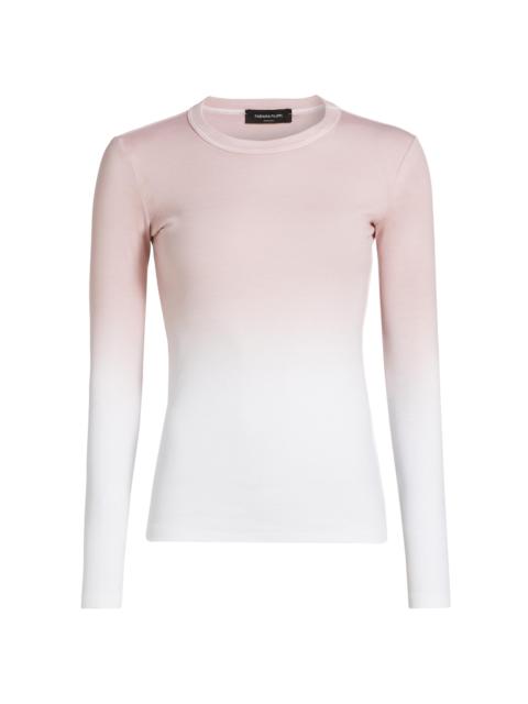 FABIANA FILIPPI Women's Ombrê Long-Sleeve T-Shirt - Fard