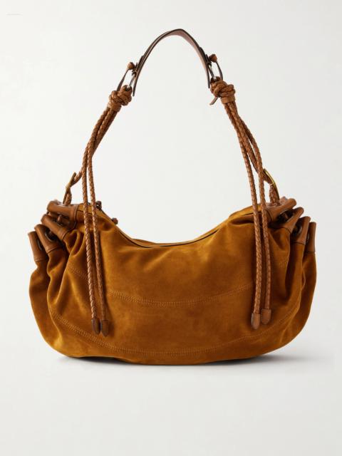 Isabel Marant Maia Large Braided Suede Shoulder Bag