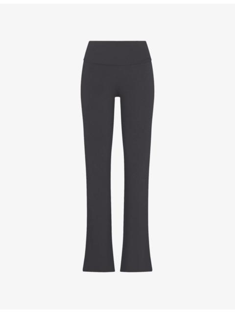 SKIMS Foldover Cotton-Jersey Trousers
