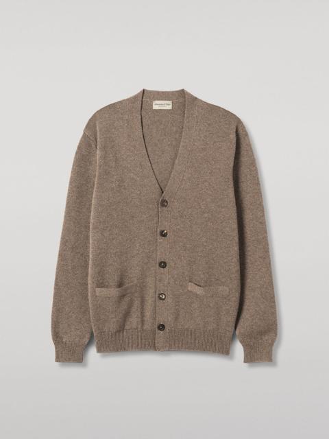 Johnstons of Elgin Redpath Brown Cashmere Cardigan
