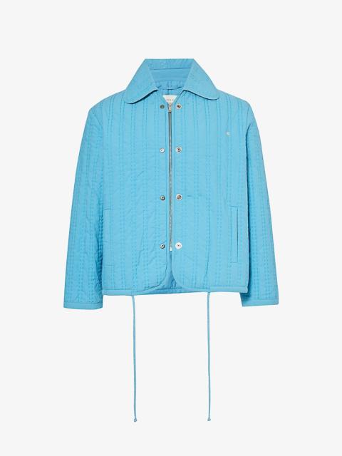 Craig Green Popper-embellished quilted cotton jacket