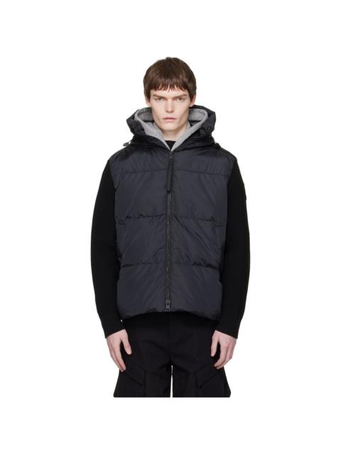 Canada Goose Black HyBridge Grove Knit Hoodie Down Jacket
